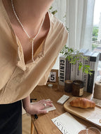 „Pure Grace“ 14K Goldfilled Reisperlen-Halskette