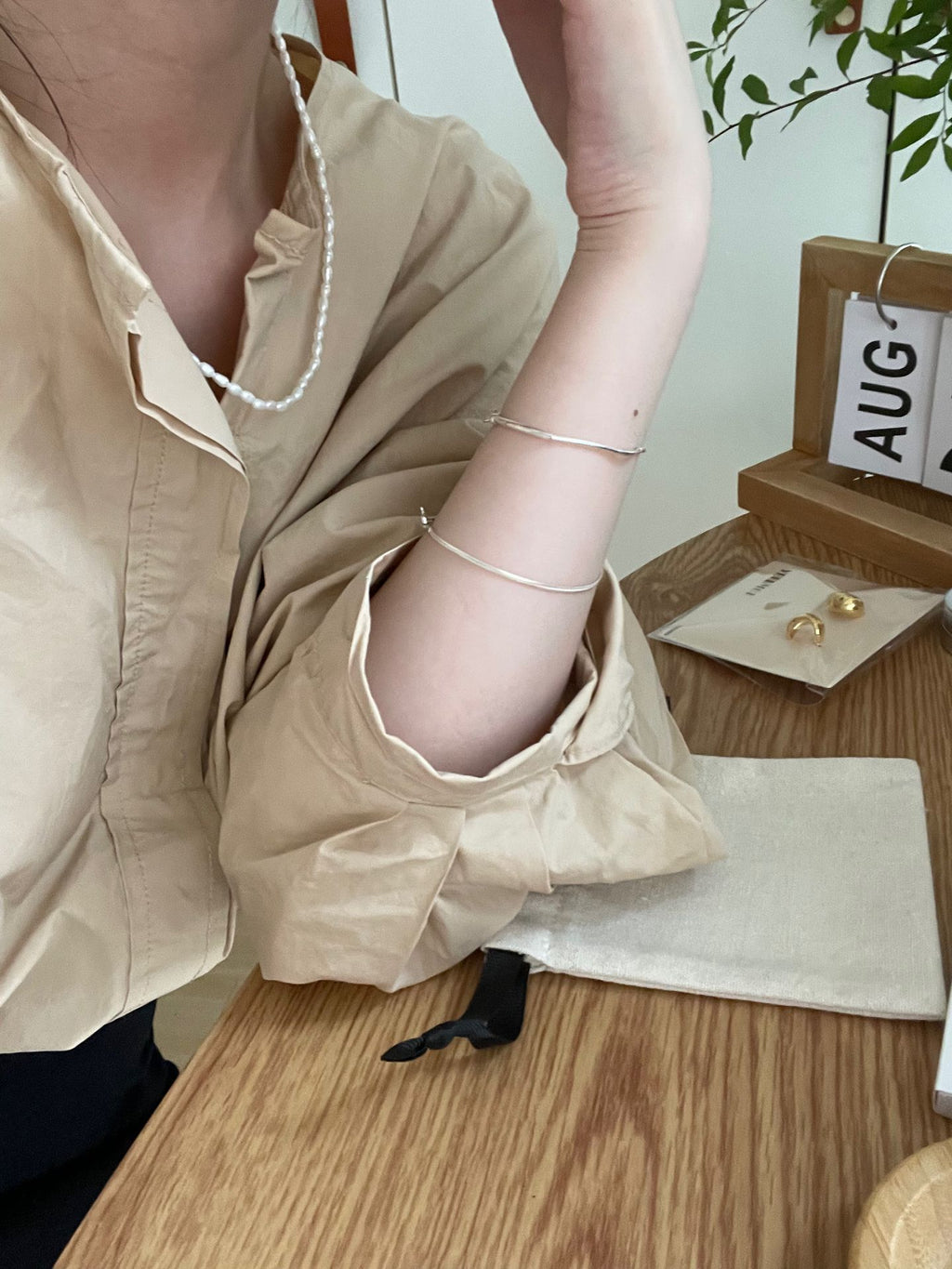 „Pure Grace“ 14K Goldfilled Reisperlen-Halskette