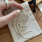 „Pure Grace“ 14K Goldfilled Reisperlen-Halskette