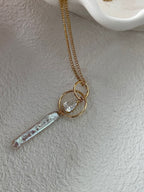 „Fallen Galaxy“ 14K Gold-Filled-Perlenkette