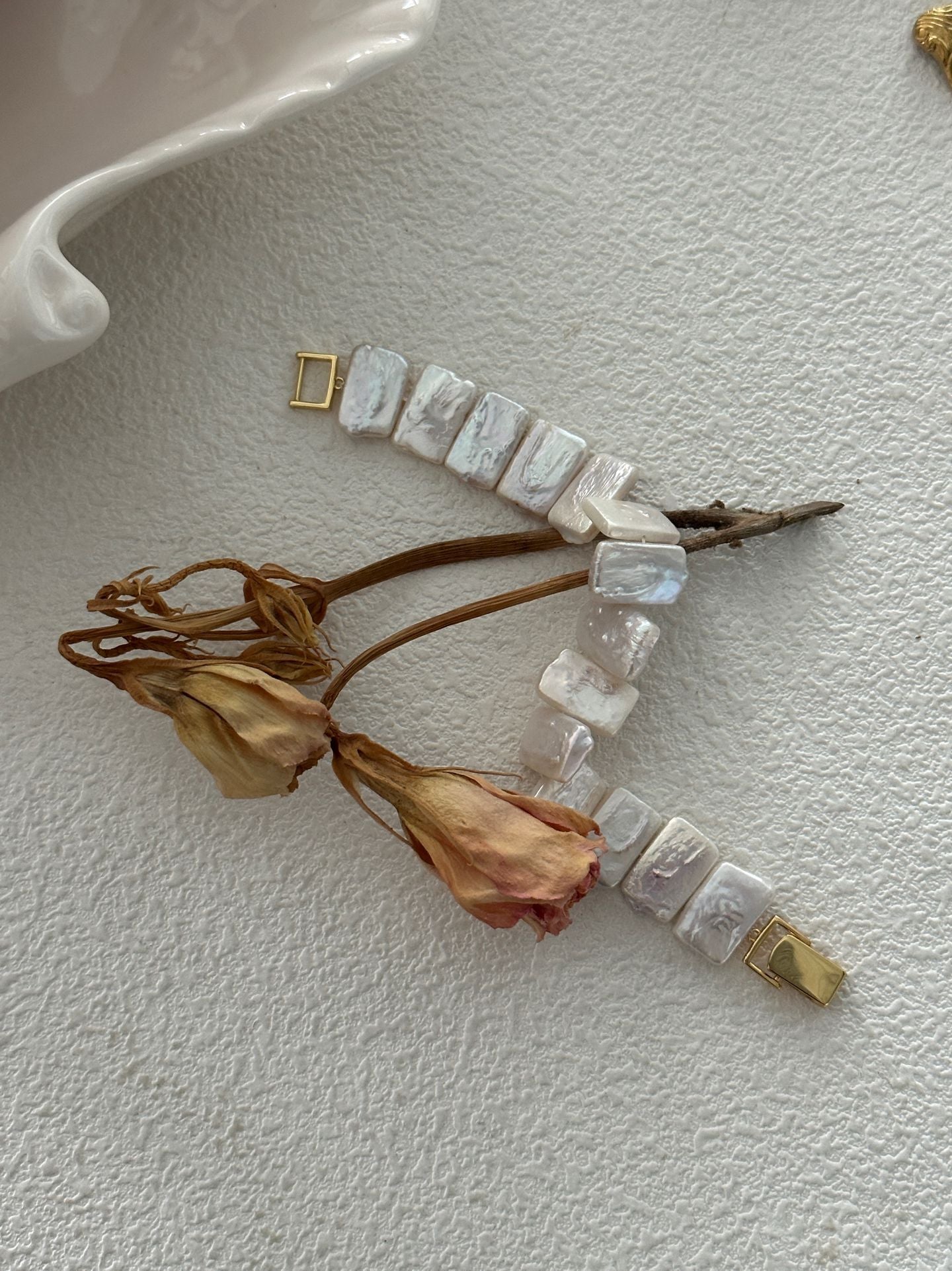 „Baroque Timepiece on the Wrist“ versilbertes 18K-Gold-Armband