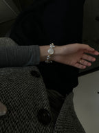 „Golden Disc“ Keshi-Perlen-Armband