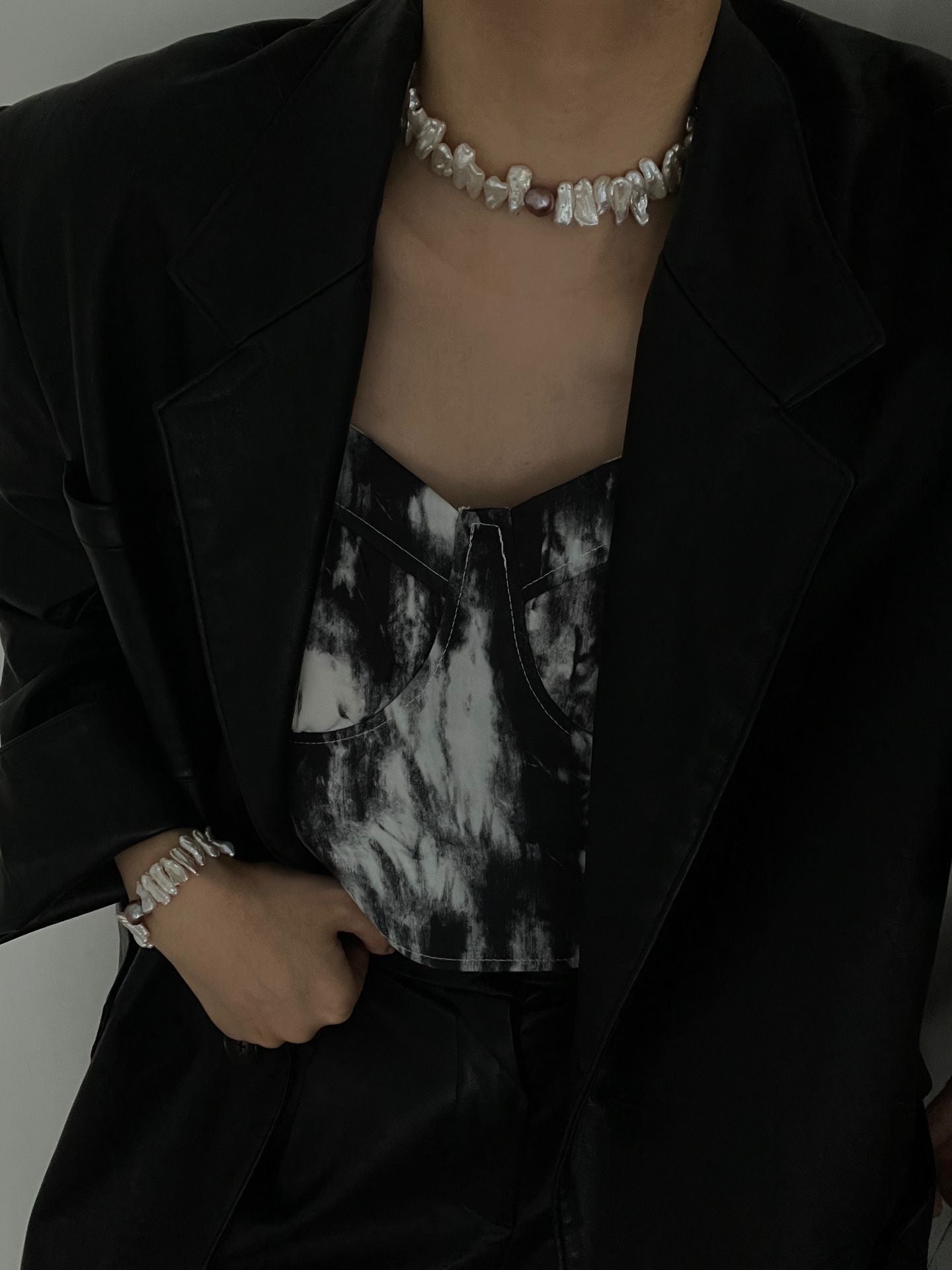 “Sunflower on the Wrist” Baroque Pearl Bracele