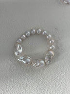 „Pearls in Dialogue“ Edison-Mixed-Perlen-Armband aus Sterlingsilber