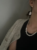 “Dewdrop Elegance” 14K Gold-Filled Baroque Pearl Stud Earrings