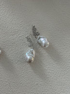 “Butterfly Whispers” Sterling Silver Baroque Pearl Earrings