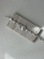 „Tidal Sun & Moon“ Sterlingsilber-Perlenarmband