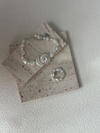 „Tidal Sun & Moon“ Sterlingsilber-Perlenarmband