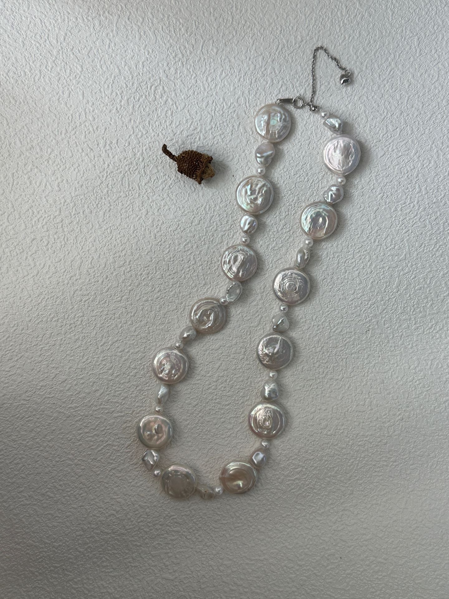 „Sun & Moon Drift“ Sterlingsilber-Perlenkette