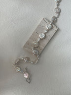 „Sun & Moon Drift“ Sterlingsilber-Perlenkette