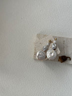 “Sun & Moon” 14K Gold-Filled Multi-Pearl Drop Earrings