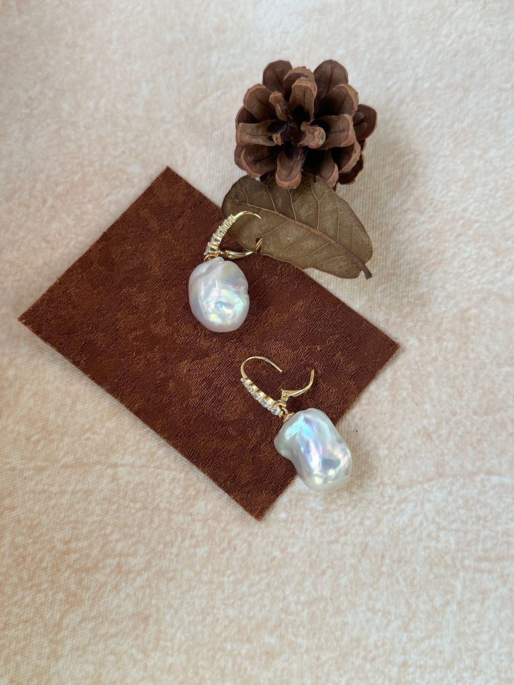 Barockperlen-Langohrhänger