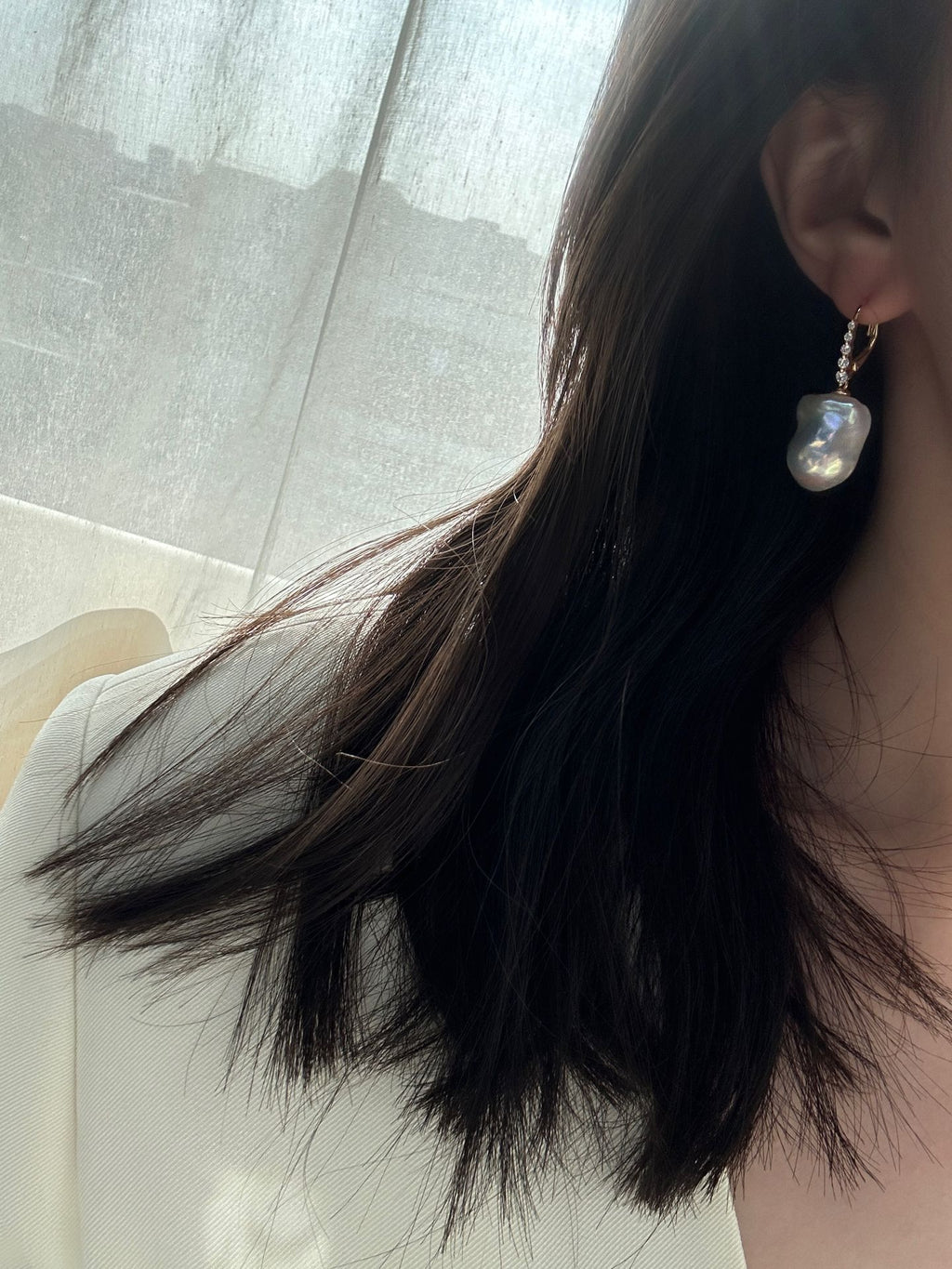 Barockperlen-Langohrhänger