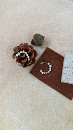 „Double C“ Perlen-Ohrringe