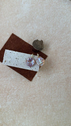 Lilac Skirt Baroque Pearl Earrings