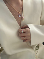 „Lilac Skirt“ Perlenkette