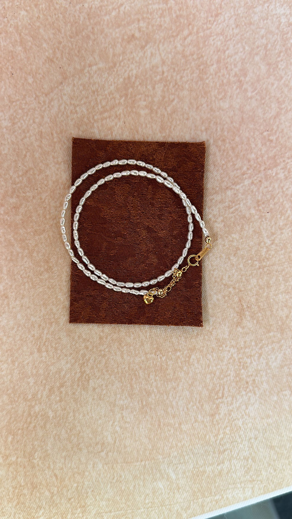 Doppelreihiges Keshi-Perlen-Armband