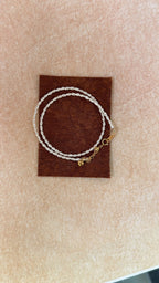 Doppelreihiges Keshi-Perlen-Armband