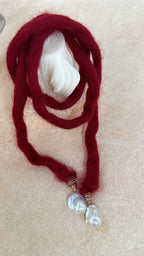 „Ancora Red Scarf“ Halskette