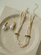 Boutique-Couture-Kollektion | Mehrreihige Barockperlenkette