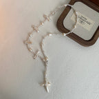 Kreuz- und Barockperlenkette