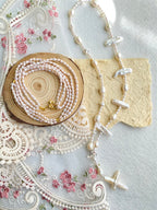 Kreuz- und Barockperlenkette