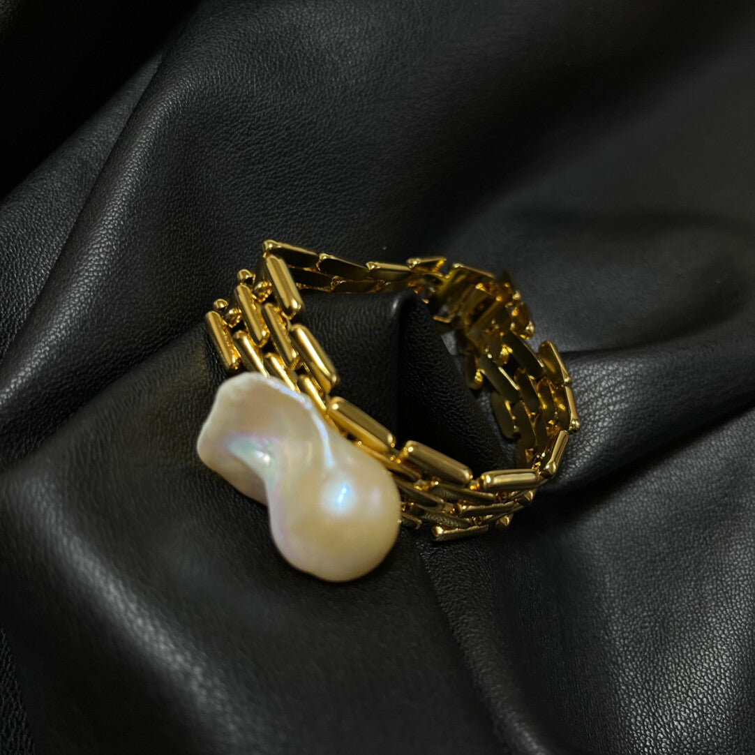 Breites Barockperlenarmband